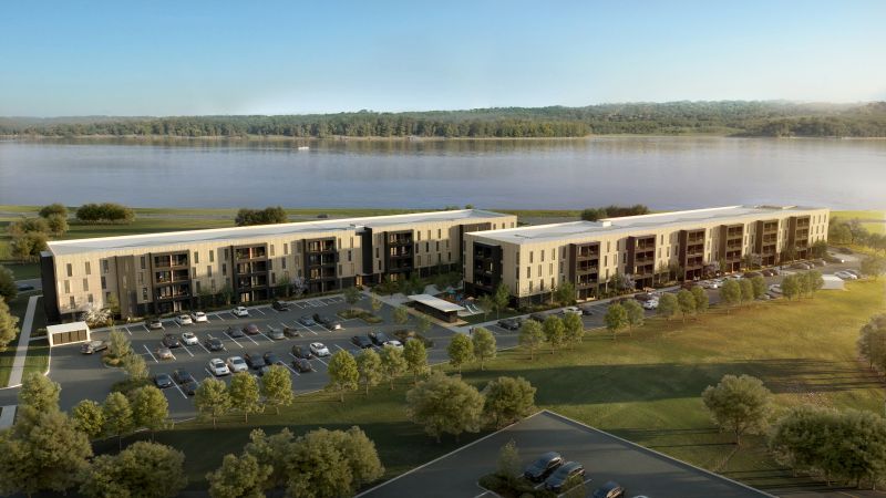 Property exterior at Union at the Marina, Dubuque, IA.
